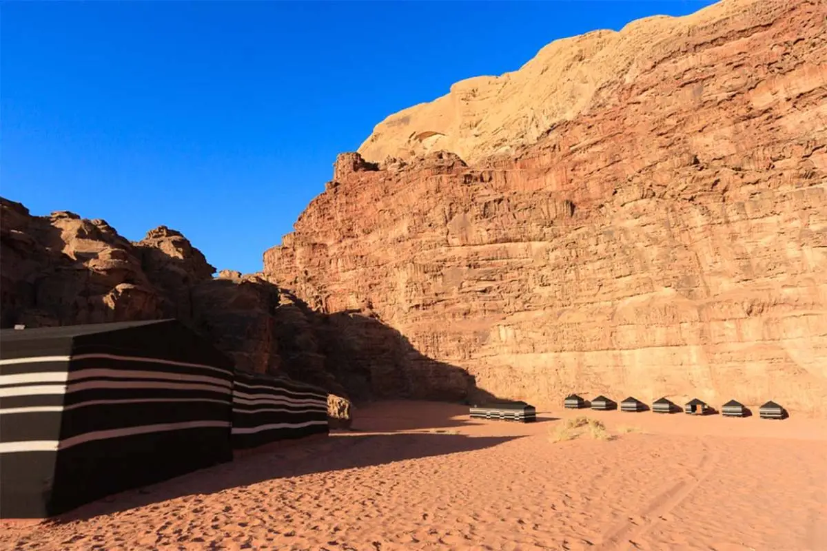 ammarin bedouin kamp woestijn jordanie