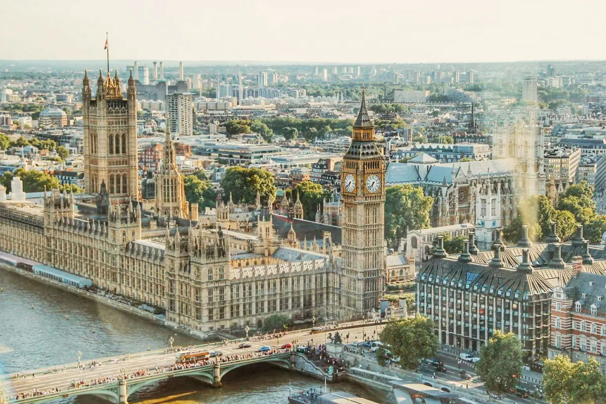 Londen Eye uitzicht