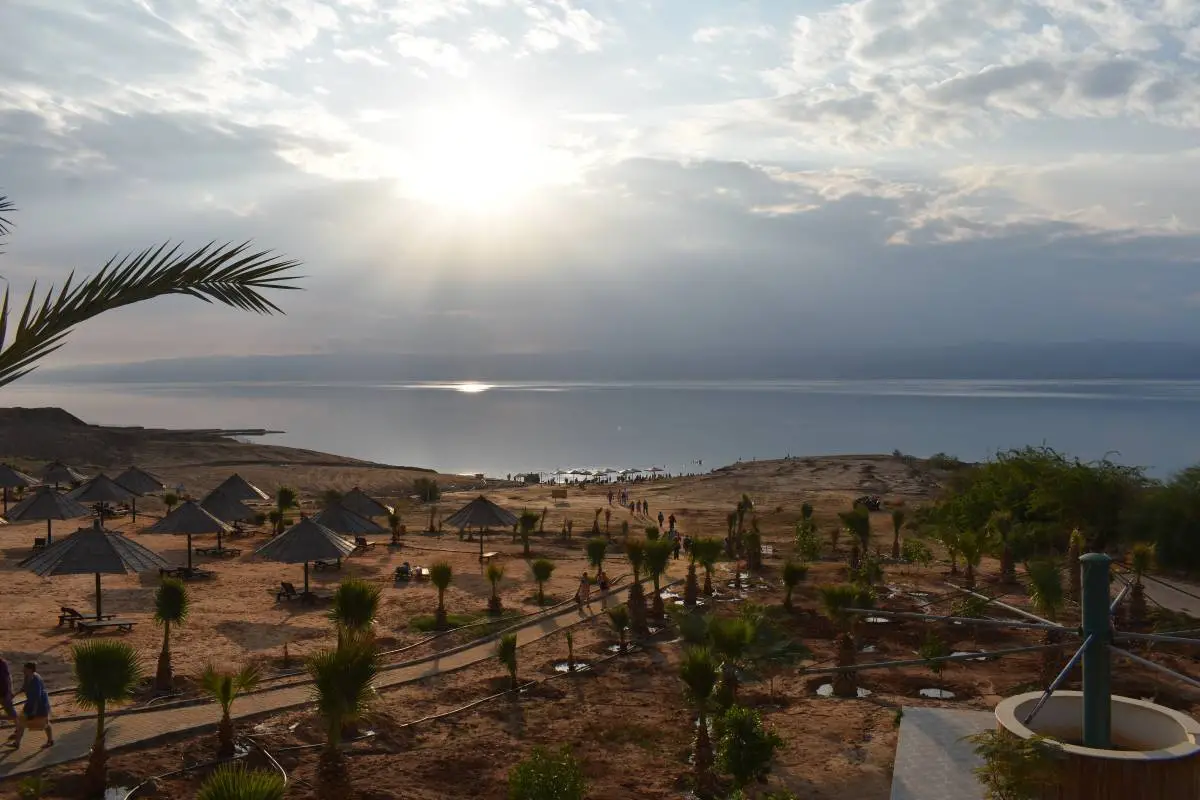 uitzicht op dode zee jordanie