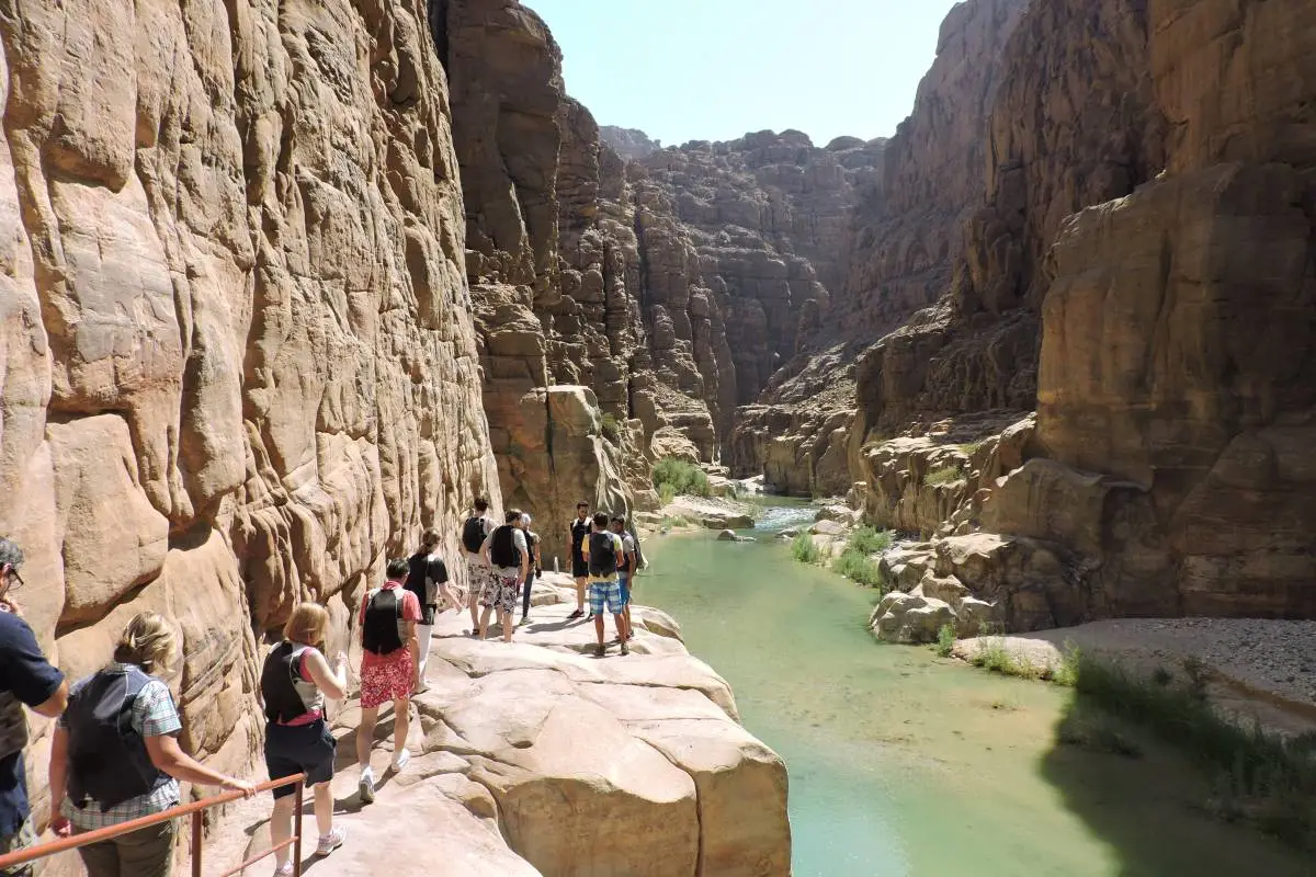 wadi mujib canyon trail